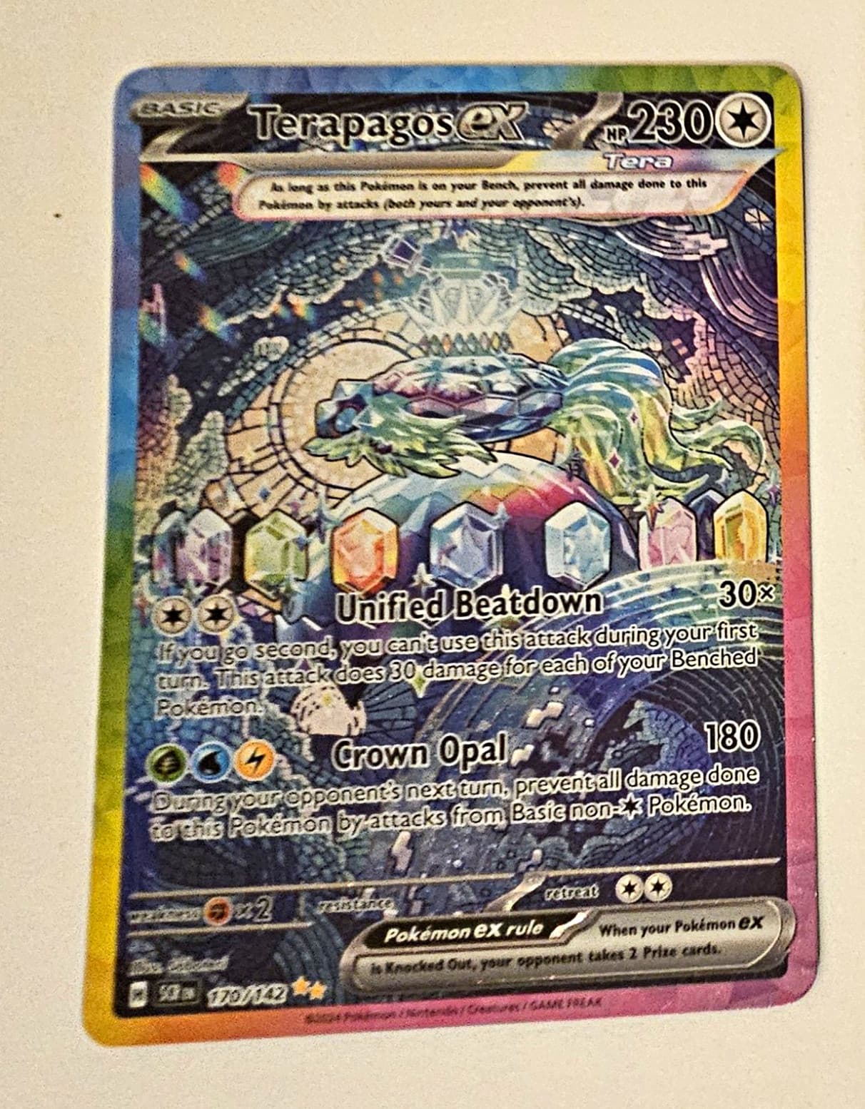 Pokémon TCG Stellar Crown Terapagos ex 170/142 SIR NM