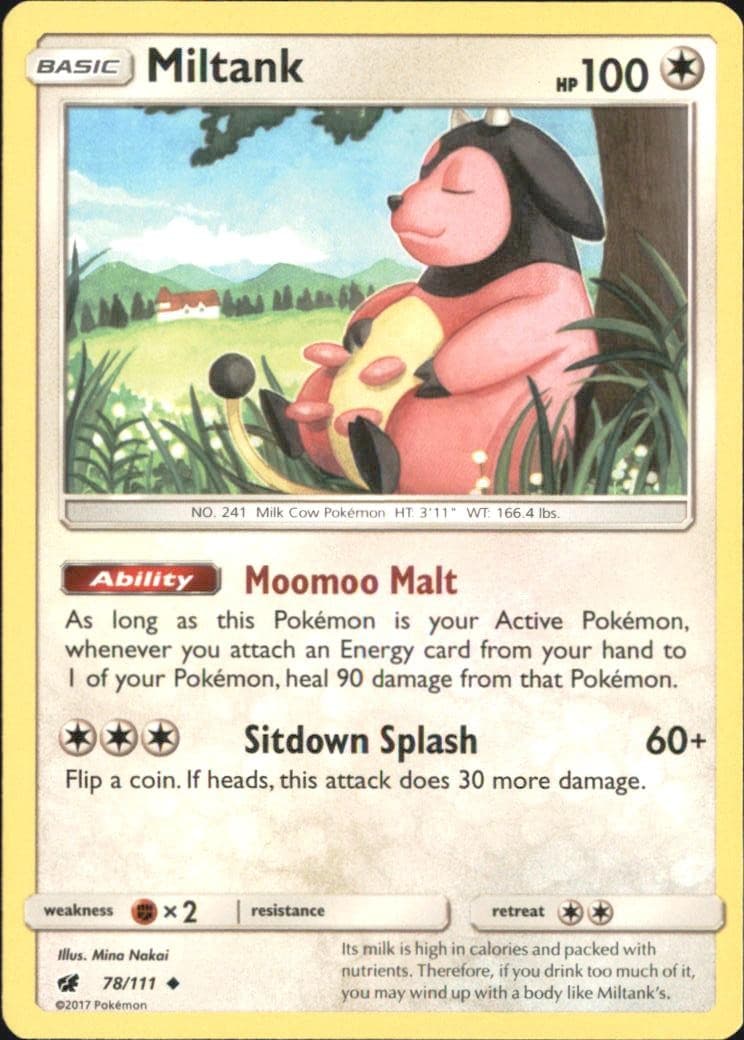Miltank 78/111 Crimson Invasion Uncommon 2017 by Mina Nakai