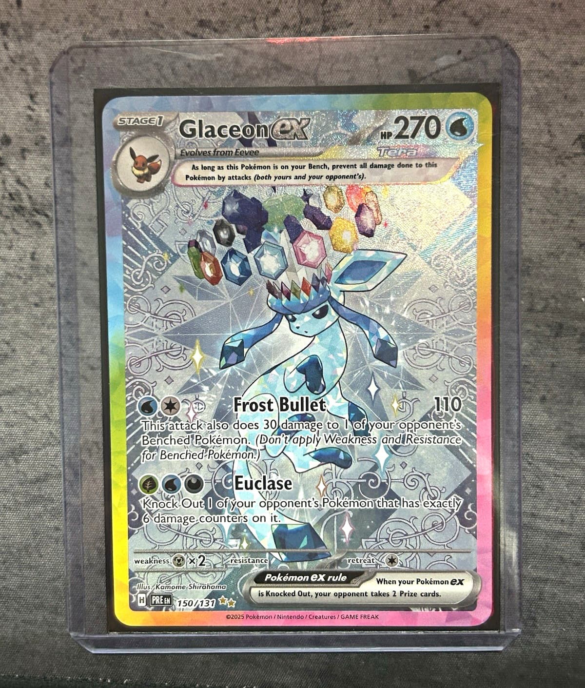 Pokemon Company Glaceon ex 150/131 Prismatic Evolutions SIR Holo English