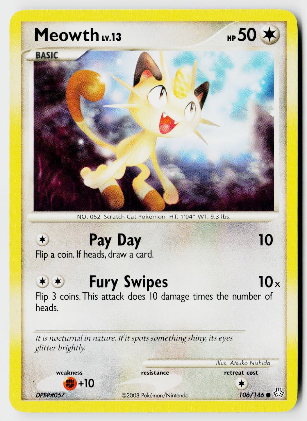 Pokemon Legends Awakened #106/146 Meowth Common Near Mint or Better