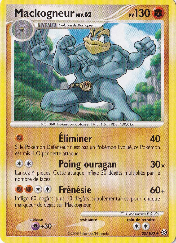 Mackogneur -Diamant et Perle:Tempête-20/100-Carte Pokemon Française