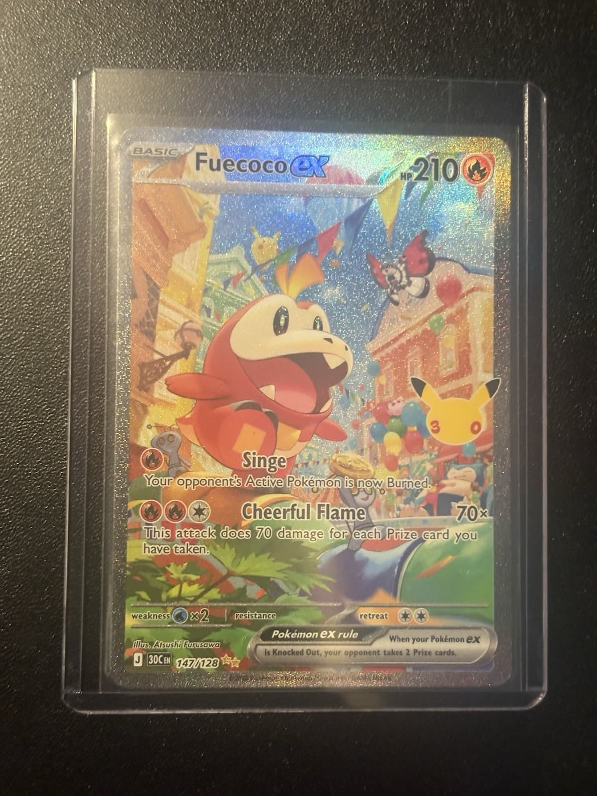 Fuecoco ex #147/128 ME: 30th Celebration Pokemon Holo
