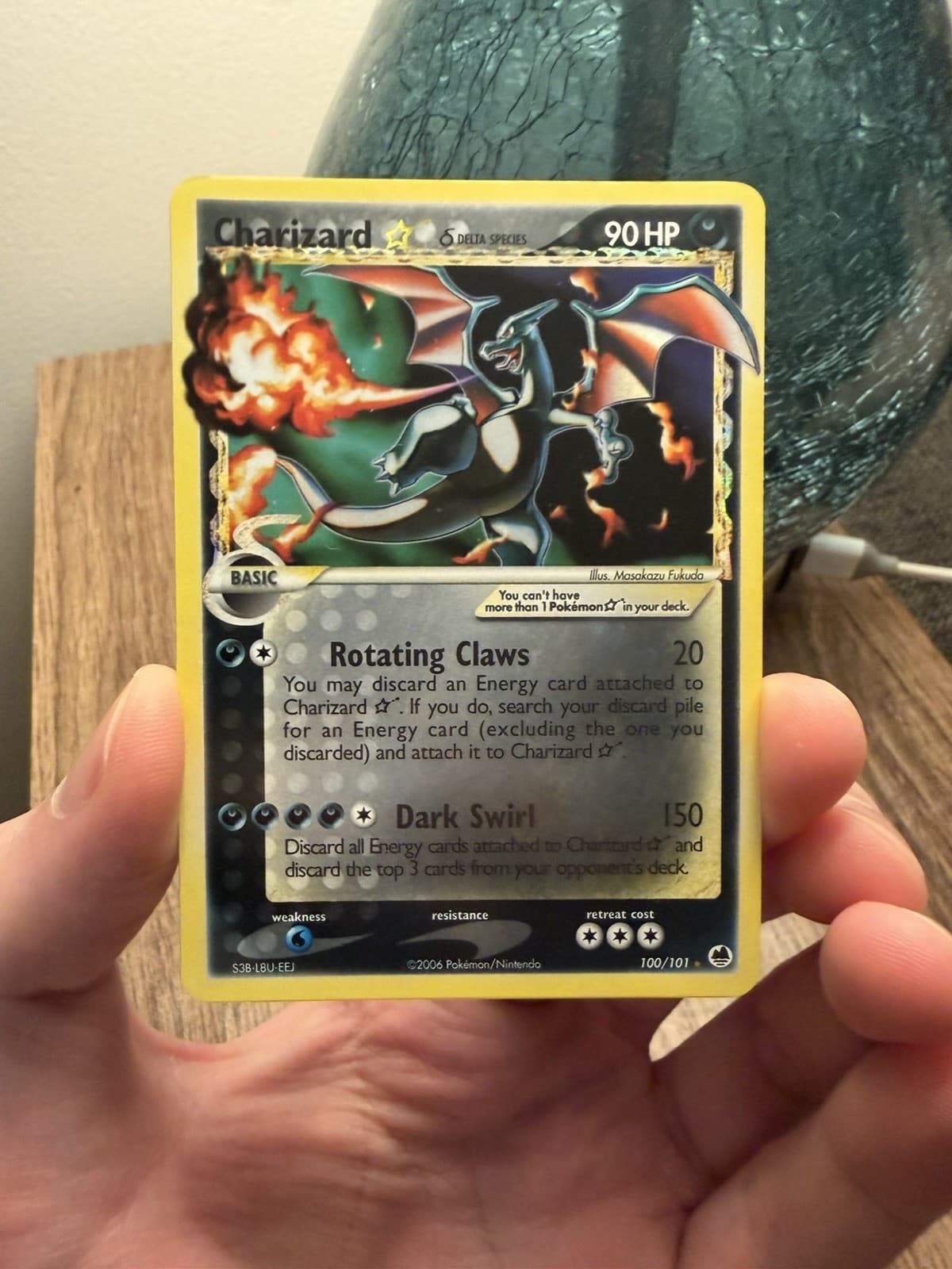 Pokemon TCG Charizard Star Delta Species EX Dragon Frontiers Holo 100/101
