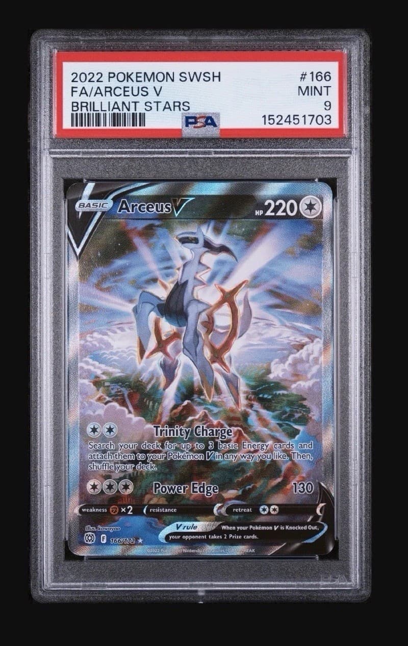 Arceus V Alternate Full Art PSA 9 166/172 Swsh09: Brilliant Stars Holo