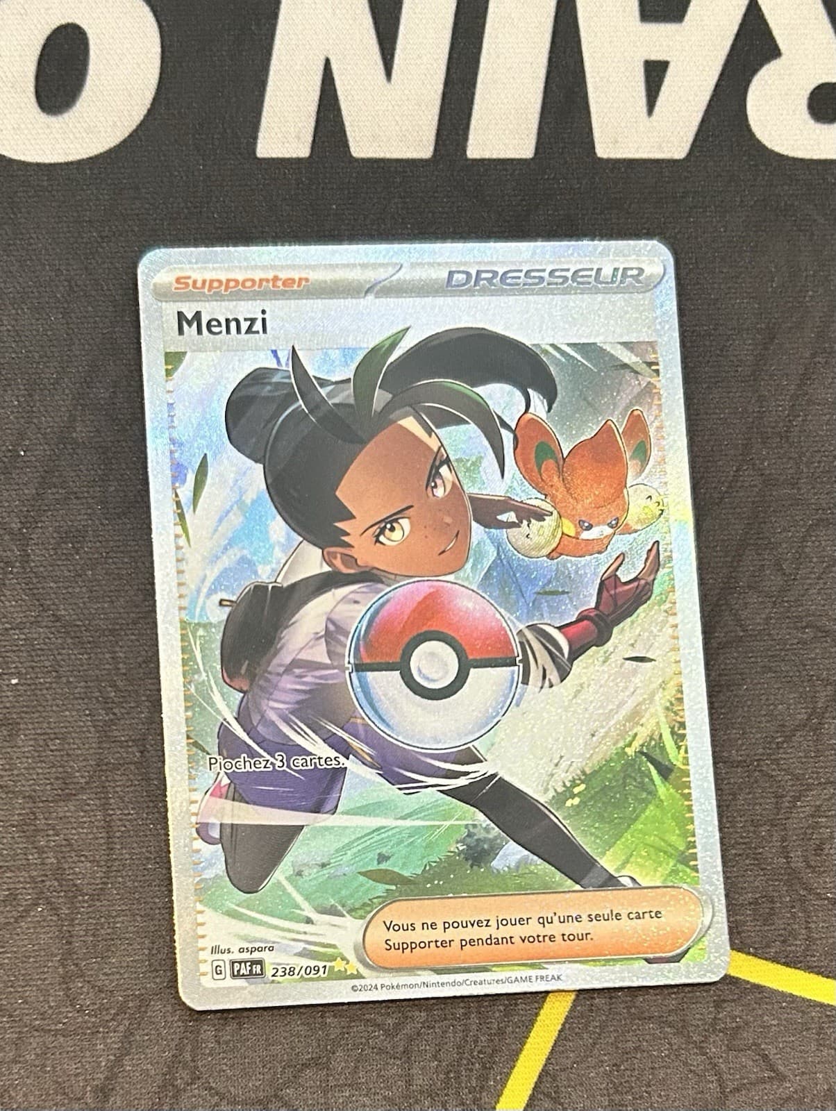 Carte Pokémon Menzi FA 238/091 / Destinées De Paldea EV4.5 / NEUF FR