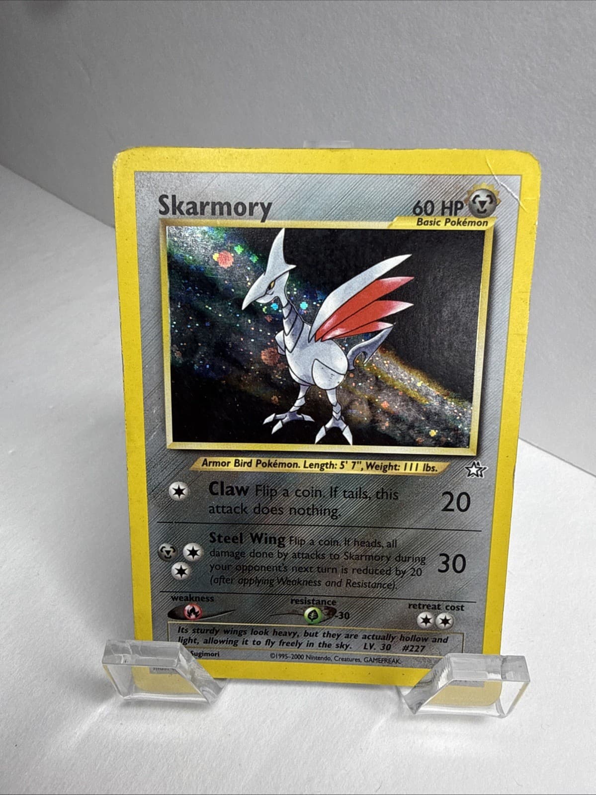Pokémon Neo Genesis TCG Unlimited Holo Rare Skarmory #13/111