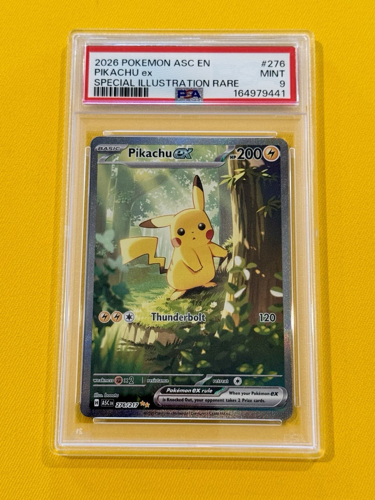 2026 Pokemon Ascended Heroes Pikachu 276/217 Special Illustration Rare SIR PSA 9
