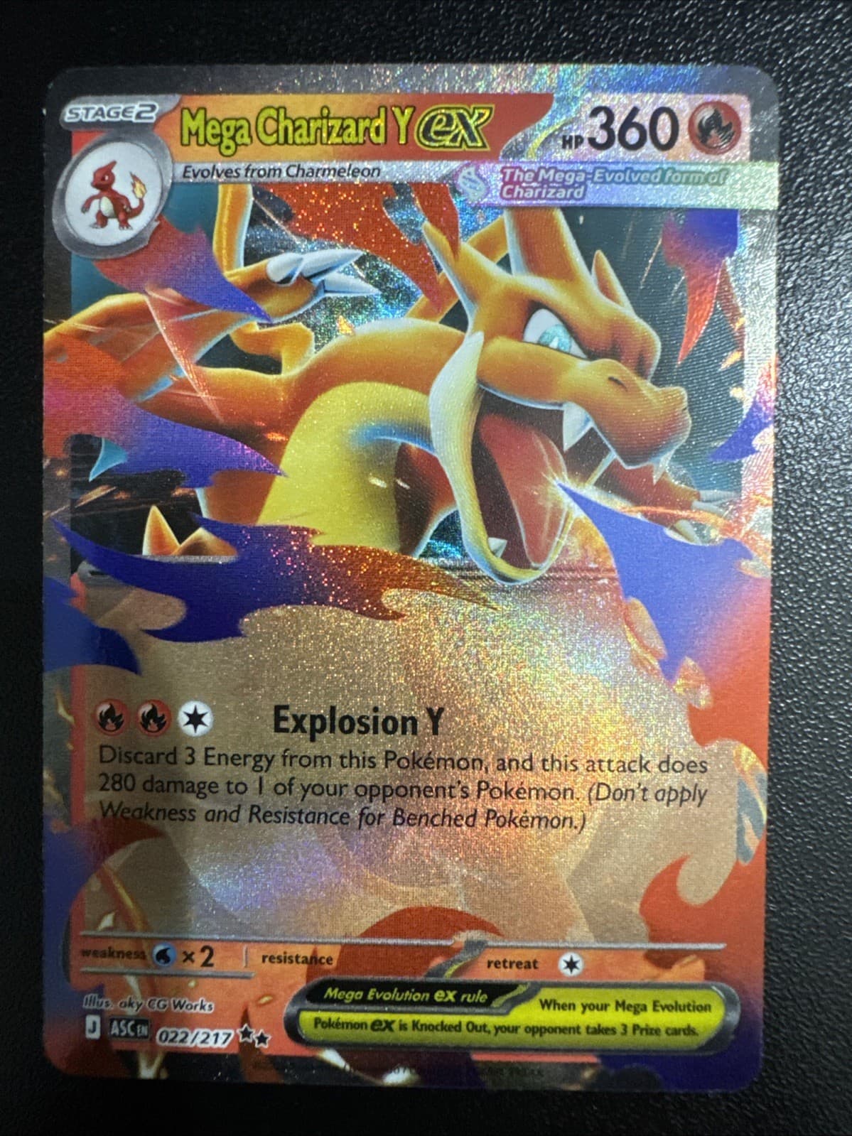 English Pokémon Ascended Heroes: Mega Charizard Y Ex #22