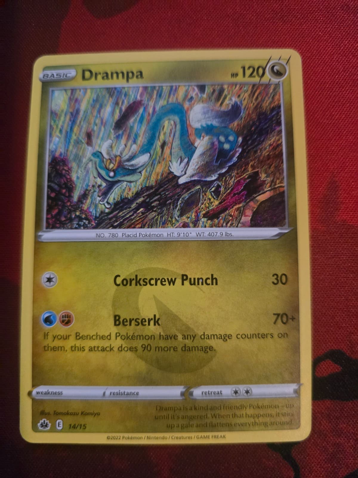 Pokemon Drampa 14/15 McDonald's Promos 2022 Common NM