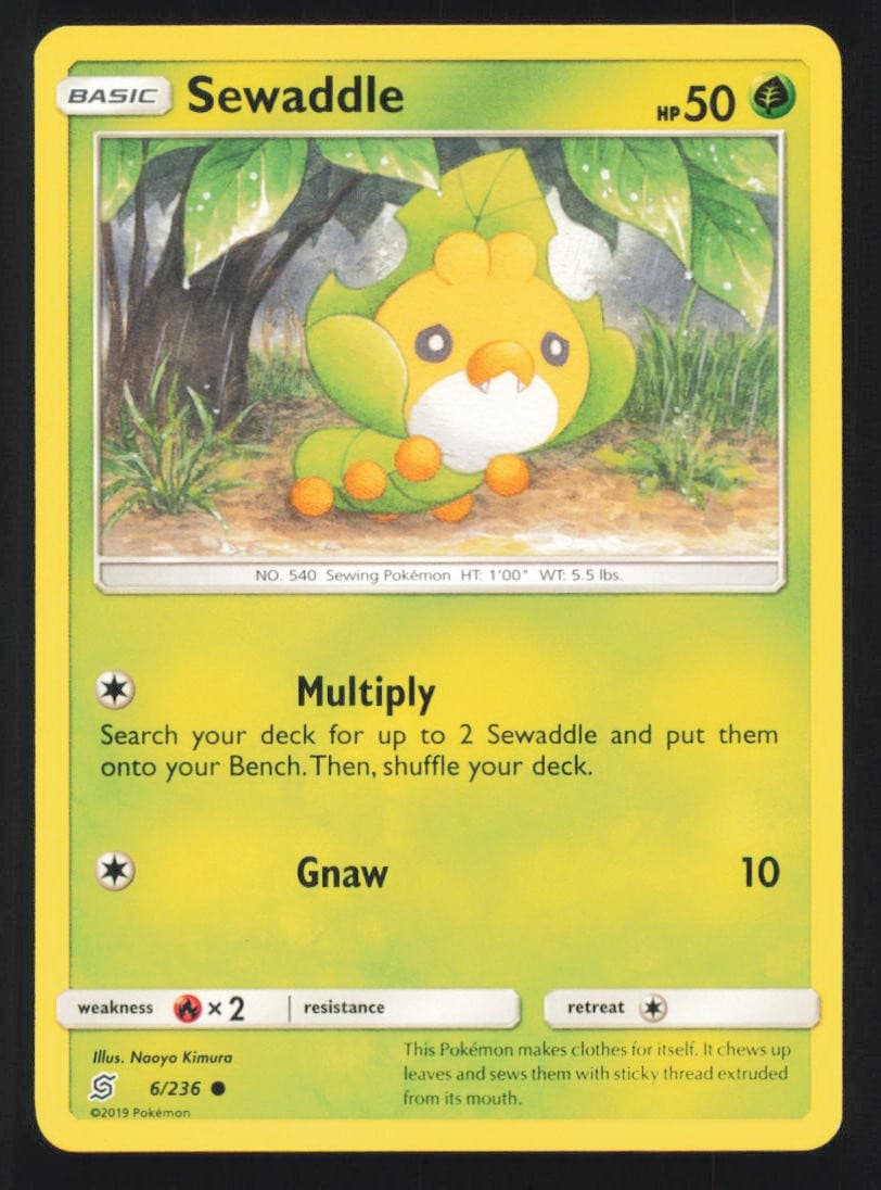 SEWADDLE 6/236 C UNIFIED MINDS POKEMON LP KIMURA