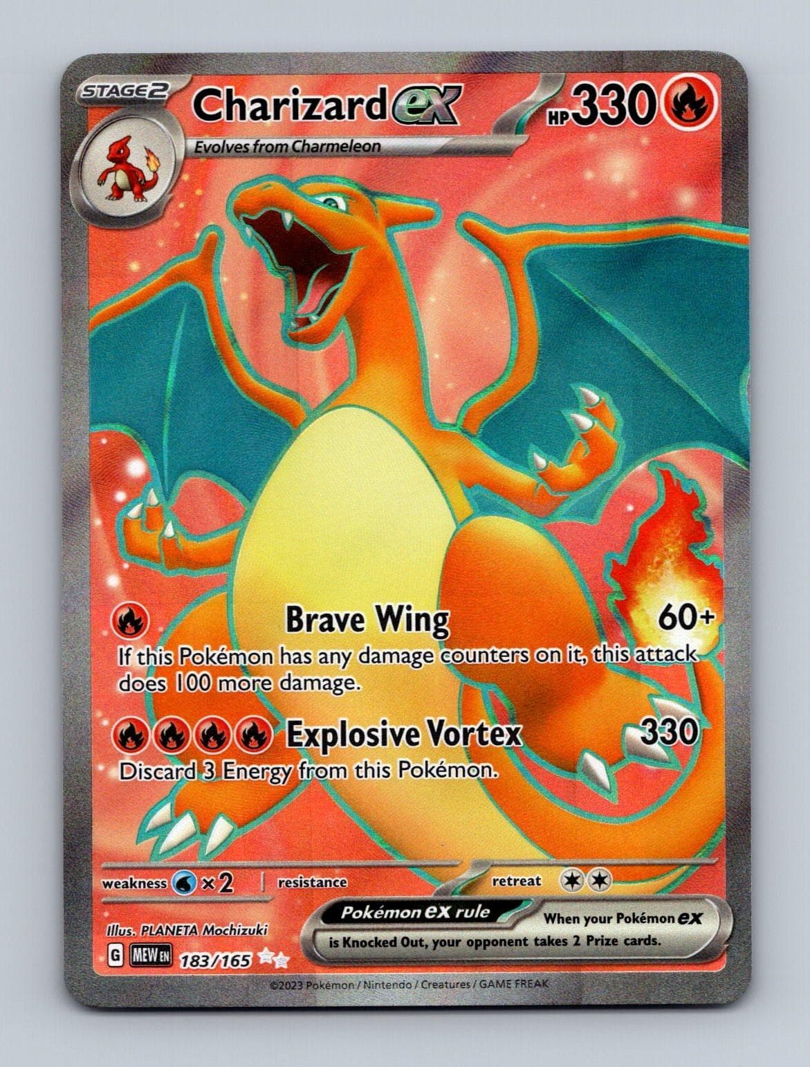 CHARIZARD EX 183/165 UR 151 POKEMON HOLO NM/M