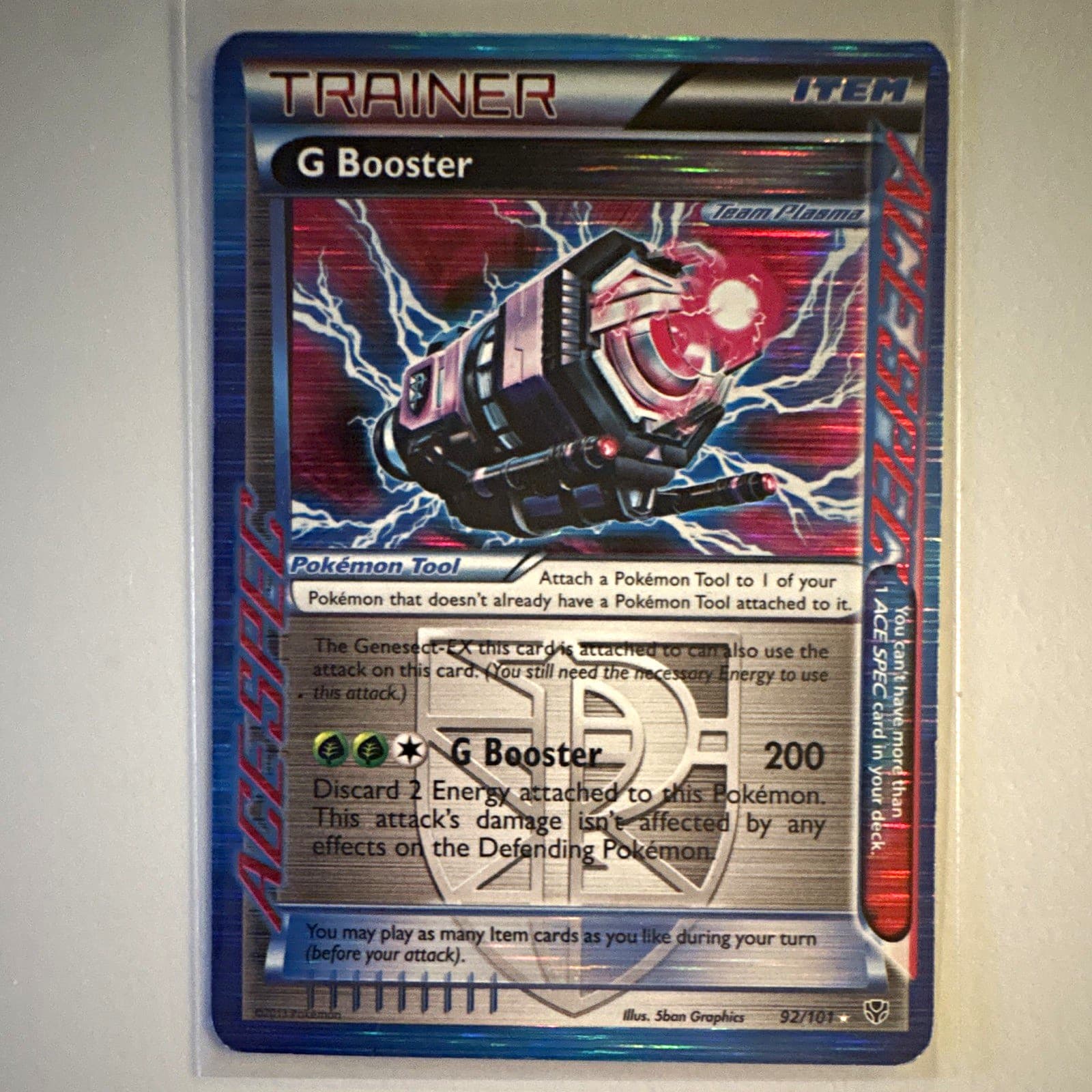 The Pokémon Company G Booster 92/101 Plasma Blast Team Plasma Holo Rare EN