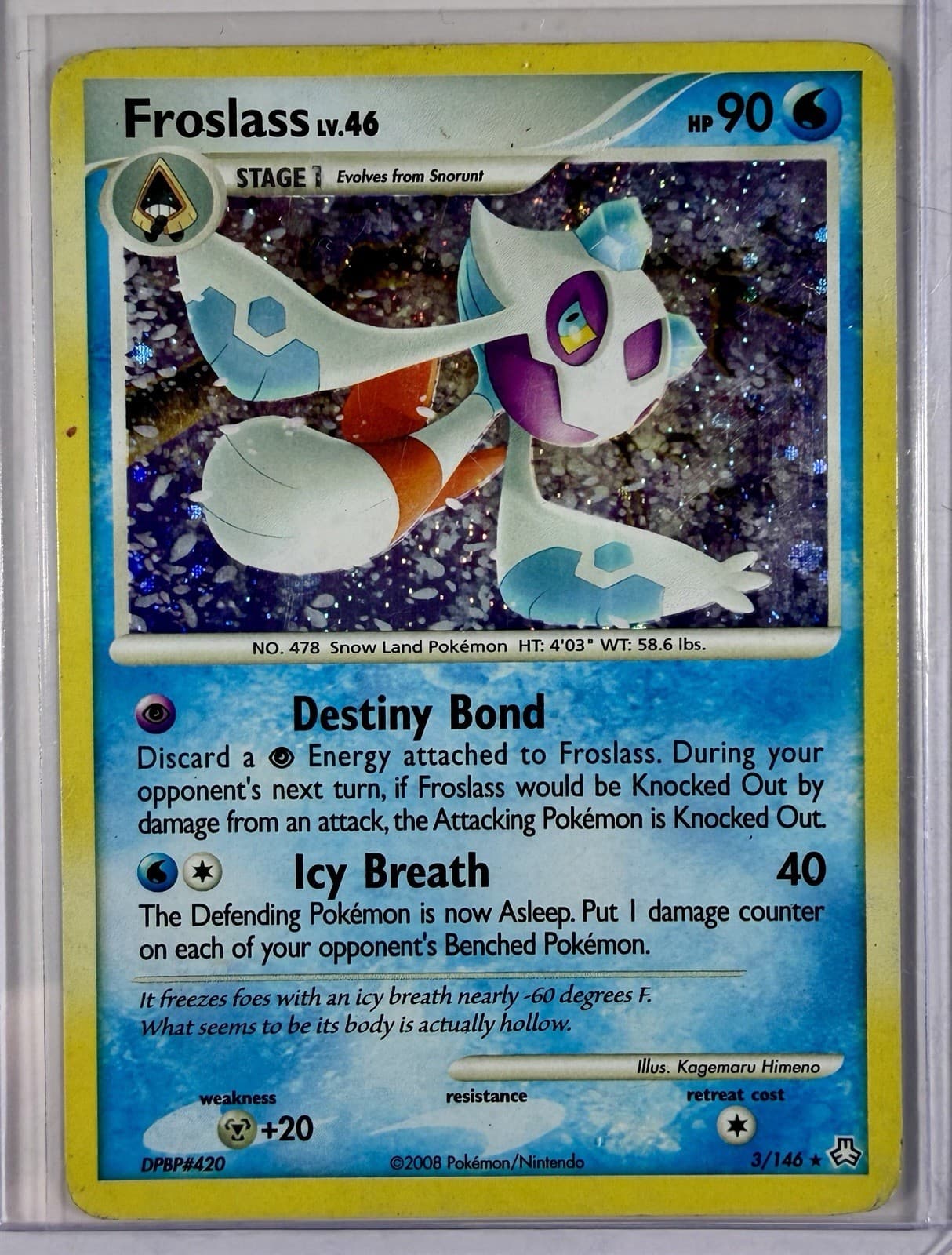 Froslass 3/146 Pokemon Legends Awakened Holo Rare 2008