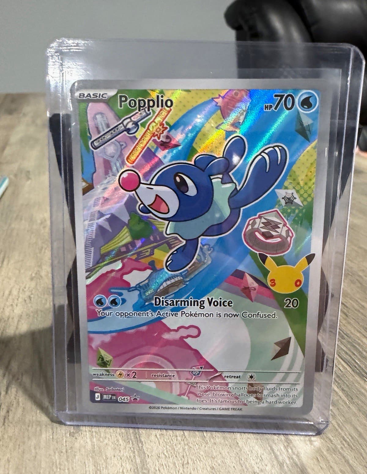 Popplio 045 ME Mega Evolution Promo Holo English Basic 70 HP Pokemon