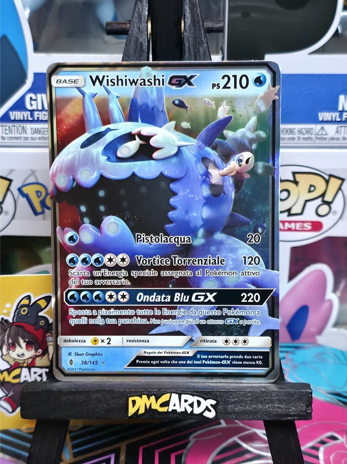 Pokemon Wishiwashi Gx 38/145 | Guardiani Nascenti GRI Italiano | Near Mint