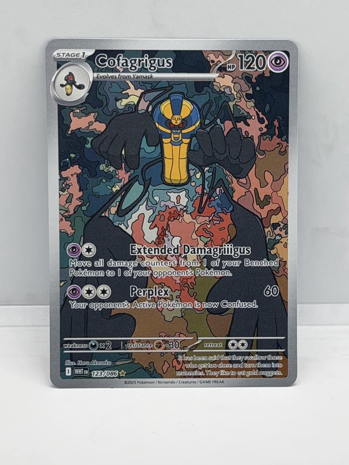 Pokemon TCG Cofagrigus 123/086 White Flare Illustration Rare English NM