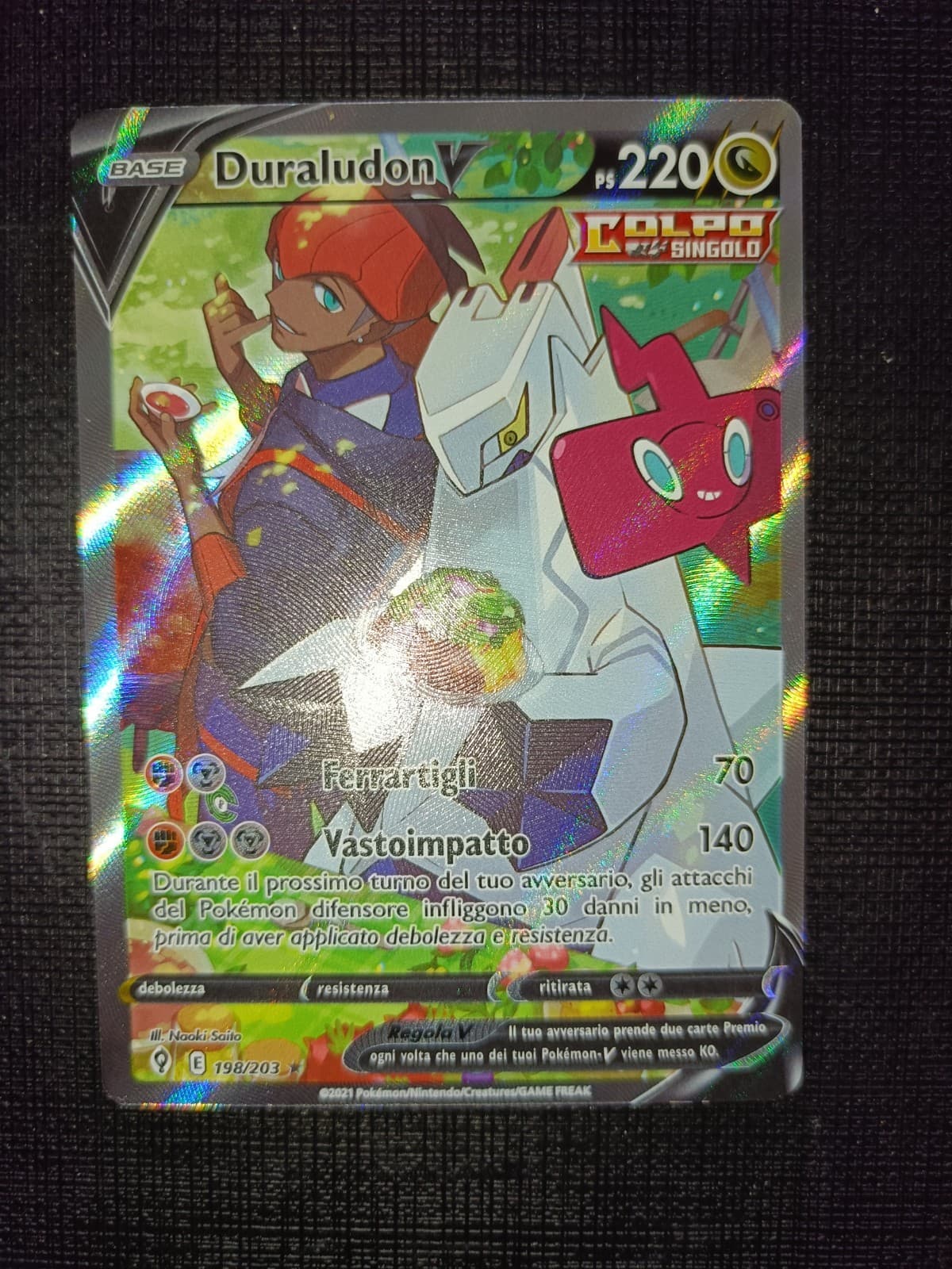 Carta Pokemon Duraludon V Alternative Evoluzioni Eteree 198/203 - Nm Ita A9 V
