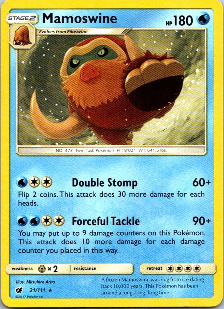 Mamoswine 21/111 Crimson Invasion Pokemon TCG R LP