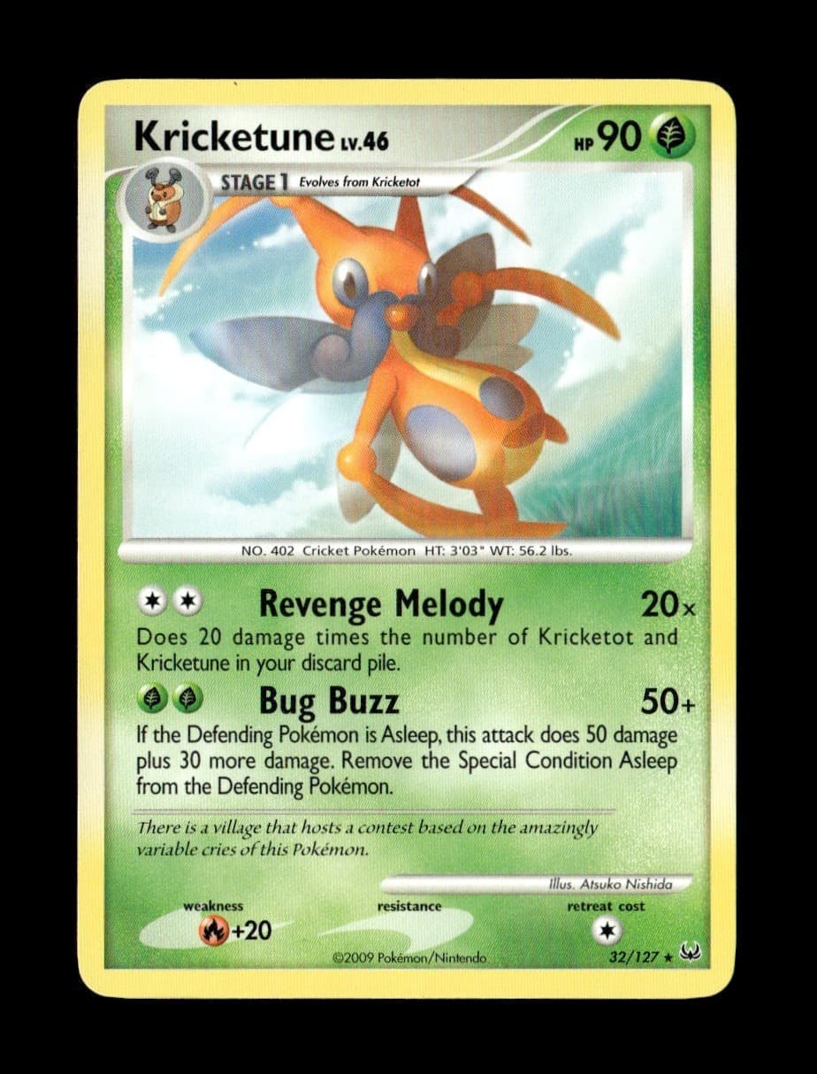 Kricketune 32/127 Platinum Rare Pokemon TCG LP