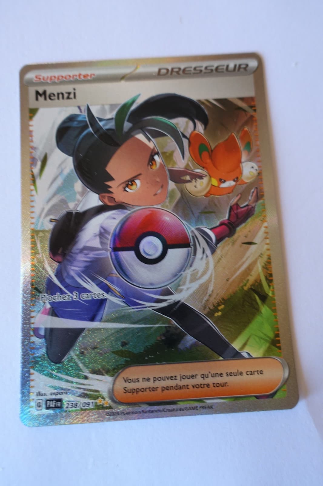 Carte JCC Pokémon Menzi 238/091 EV4.5 Destinées de Paldea