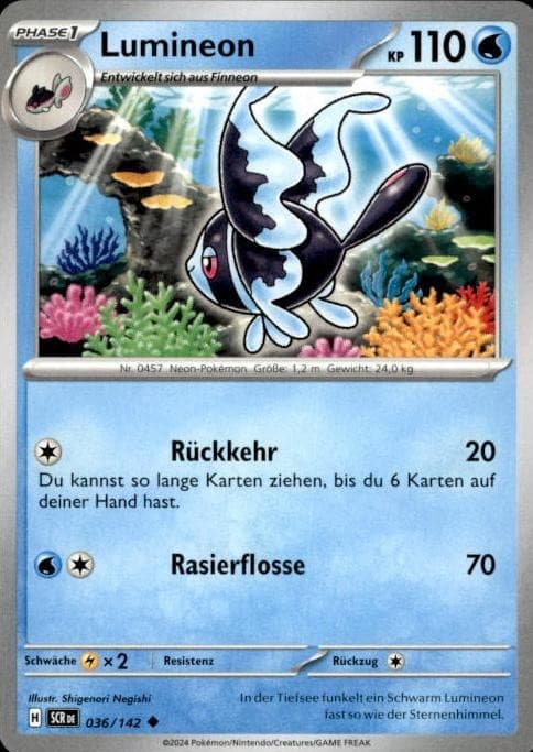 Pokémon Lumineon Stellar Crown #36 (6536)