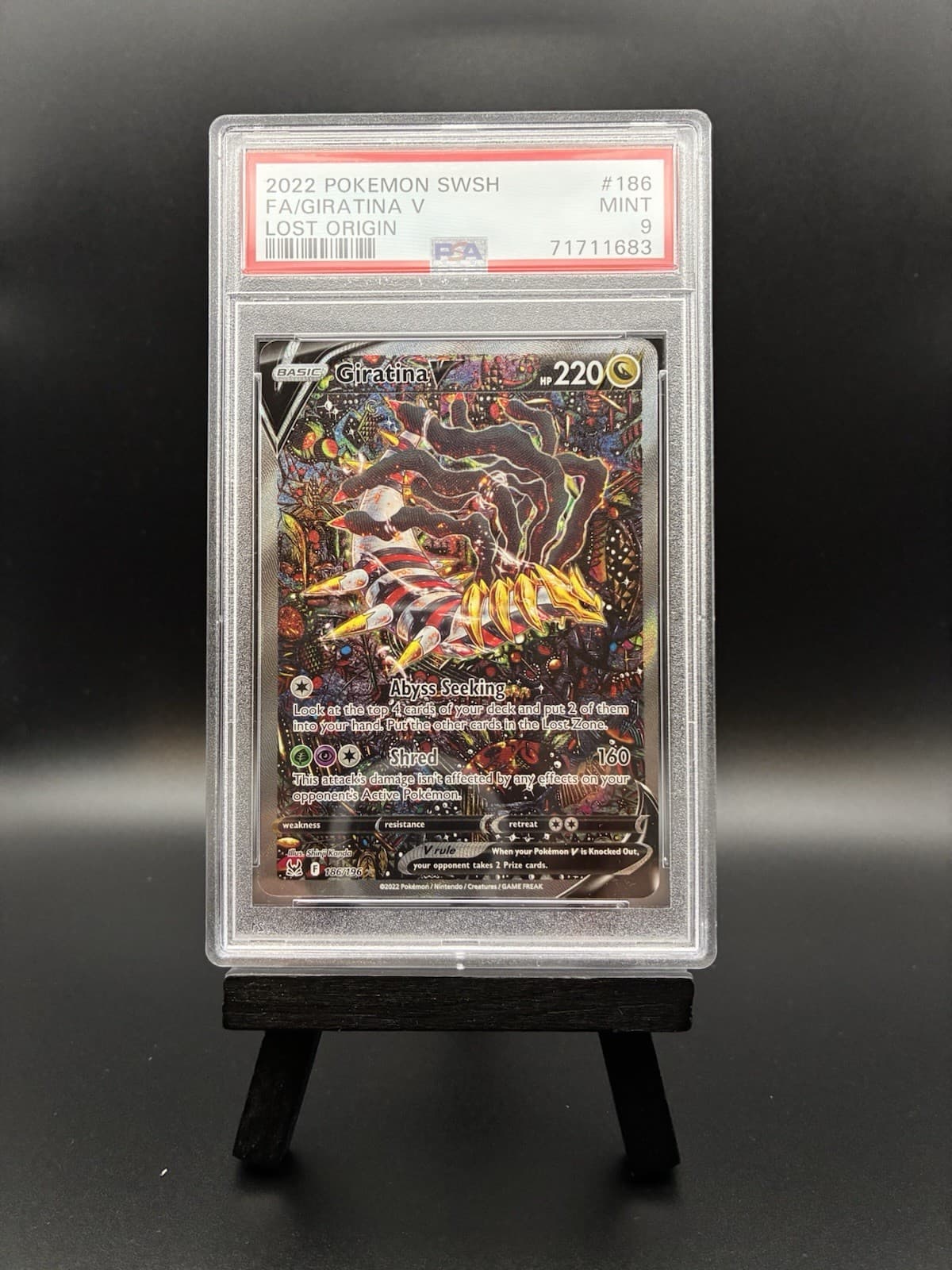 Pokemon Giratina V Alt Art Lost Origin 186/196 PSA 9