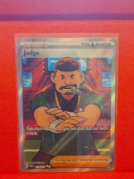 Judge 228/091 Ultra Rare Paldean Fates Pokemon Holo