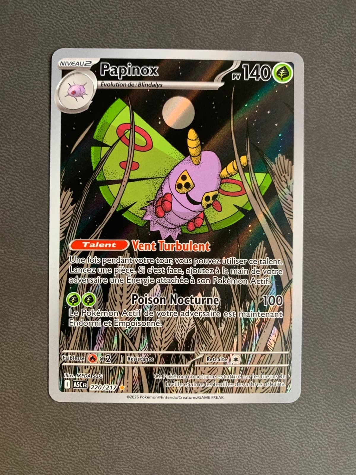 Carte Pokémon : Papinox 220/217 Héros Transcendants Français NEUF