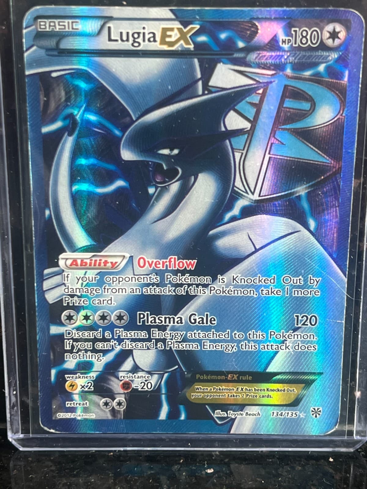 Pokemon TCG Lugia EX Full Art Holo Ultra Rare Plasma Storm 134/135 English