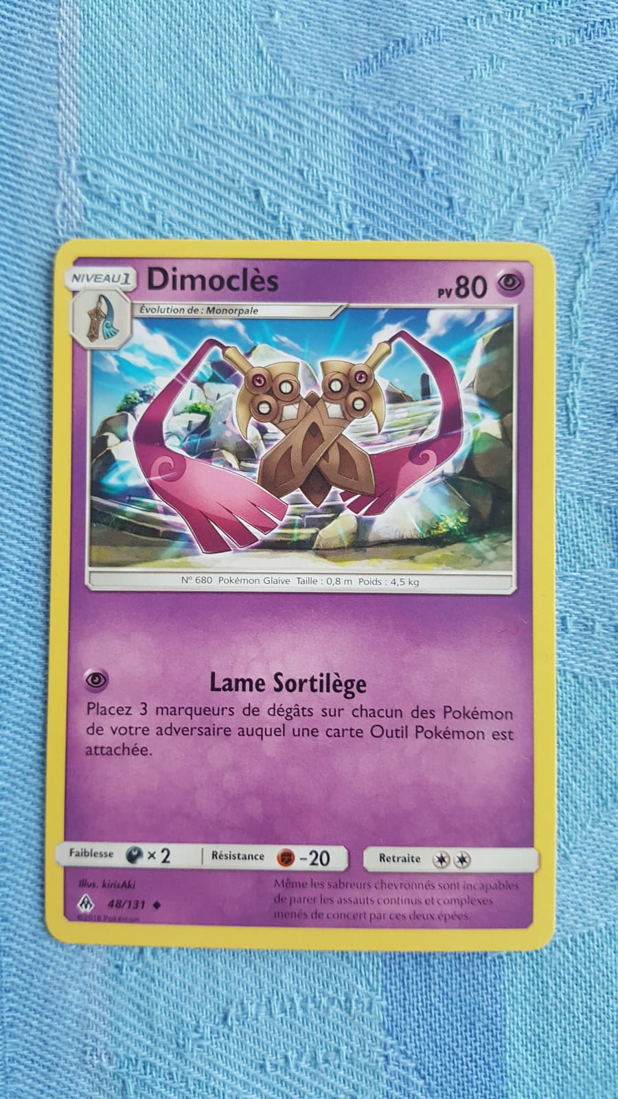 😀 😀 😀 Dimoclès - SL06:Lumière Interdite - 48/131 - Carte Pokemon