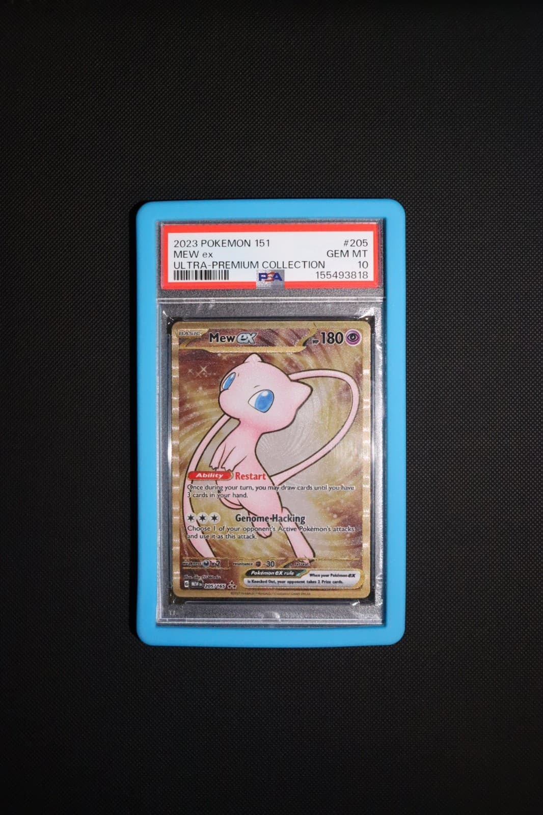 PSA 10 MEW EX 205/165 GOLD HYPER RARE POKEMON 151 ULTRA PREMIUM COLLECTION