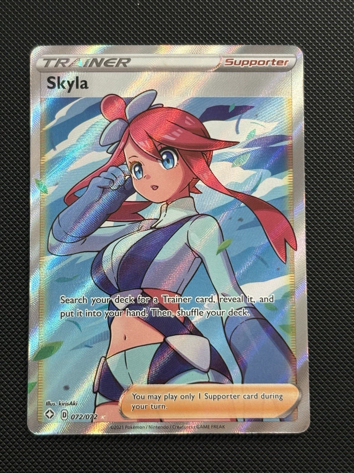 Skyla 72/72 Full Art Trainer Shining Fates Ultra Rare NM Pokemon TCG