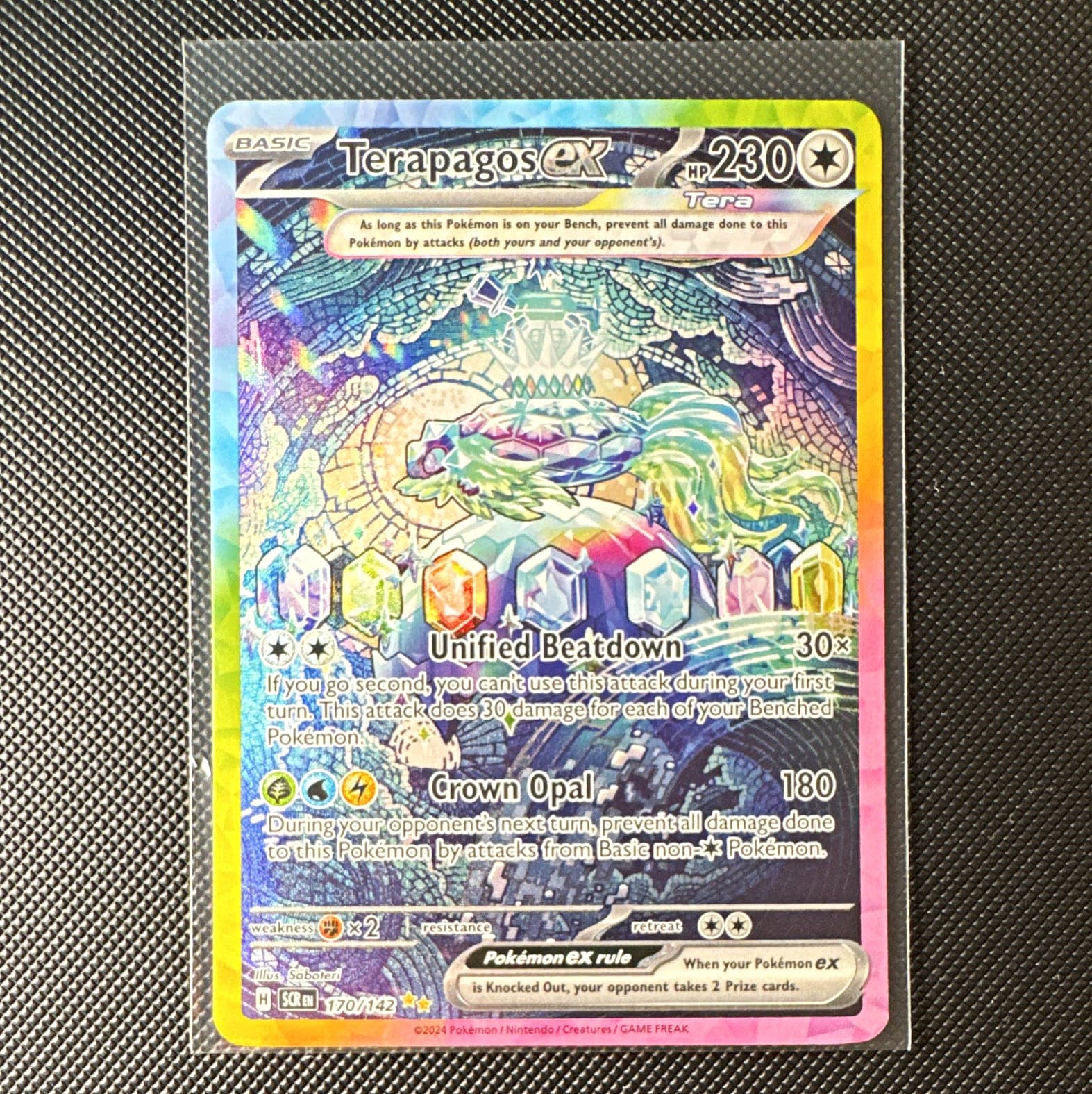 Pokemon TCG Terapagos ex 170/142 SV07 Stellar Crown SIR