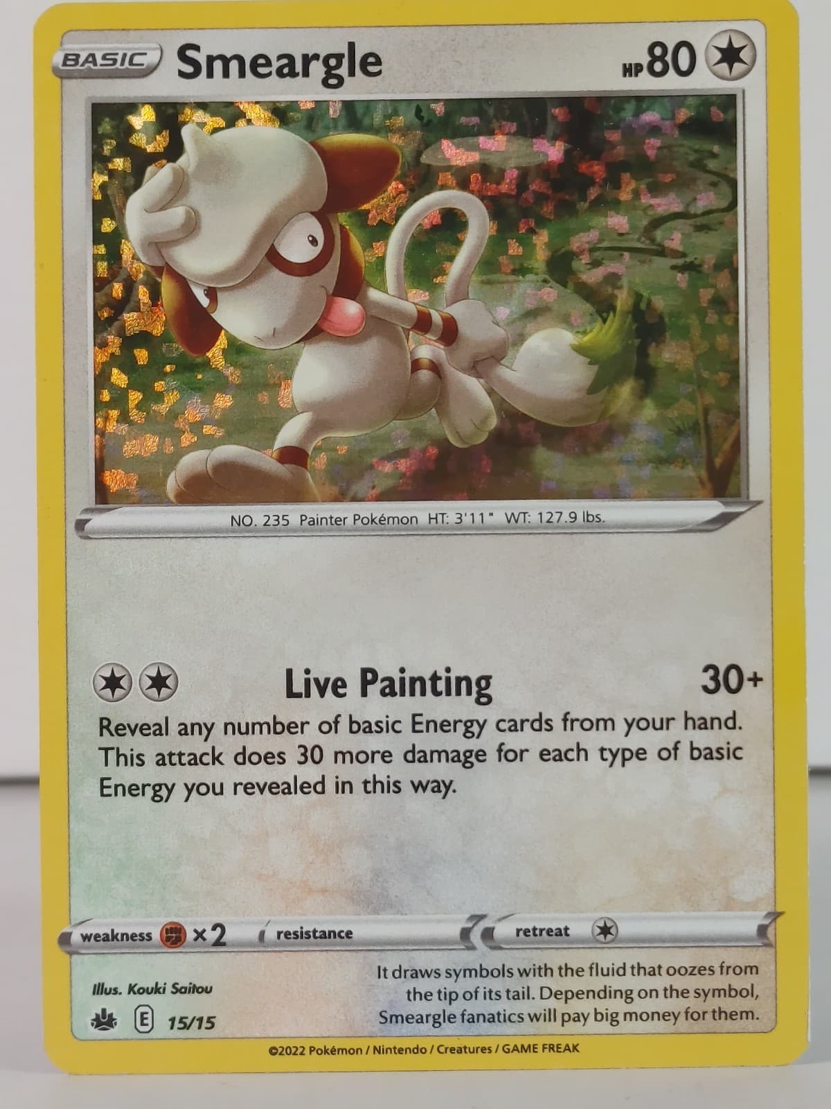 Smeargle - McDonald's Collection 2022 - 15/15 - Confetti Foil - Pokemon - A