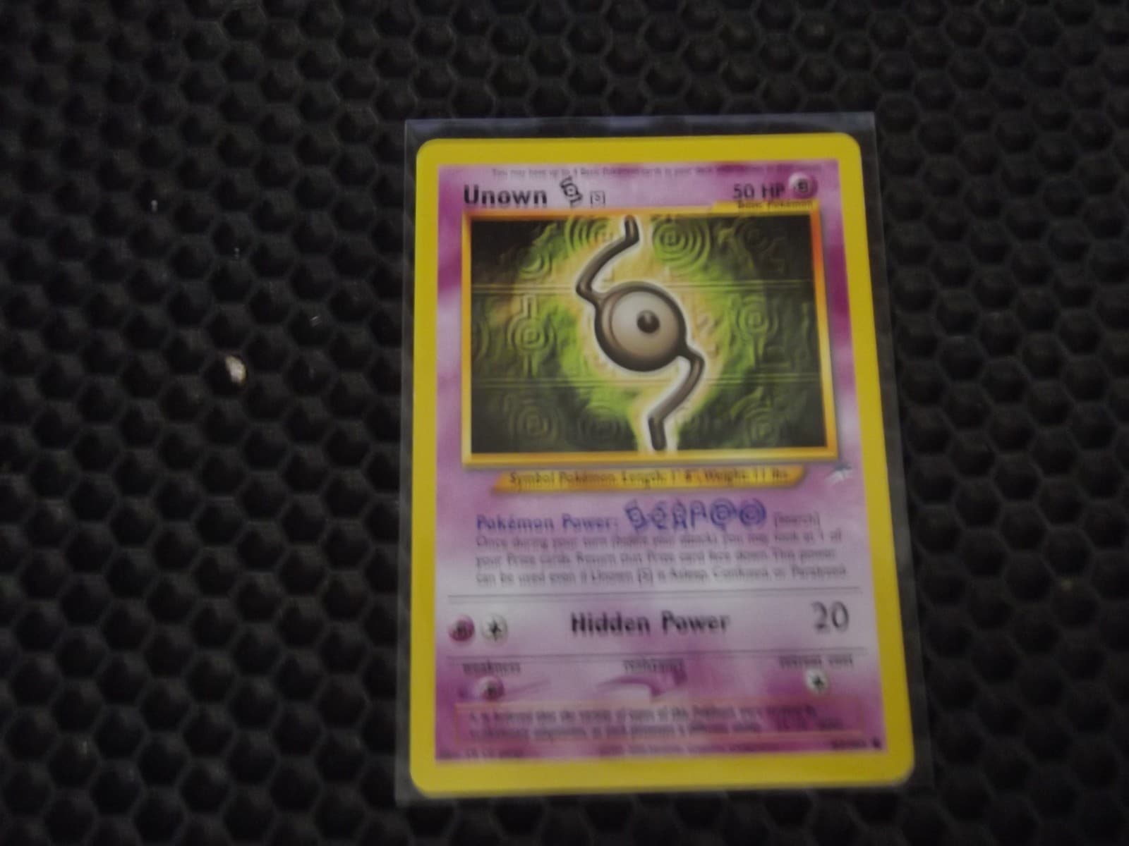 Pokémon Card Vintage Unown S Neo Destiny 87/105 WotC NM/LP