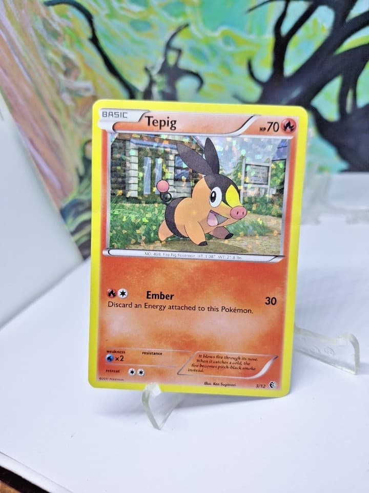 Pokémon Tepig McDonald's 2011 Holo Promo 003/012 Basic HP 70 English,MO