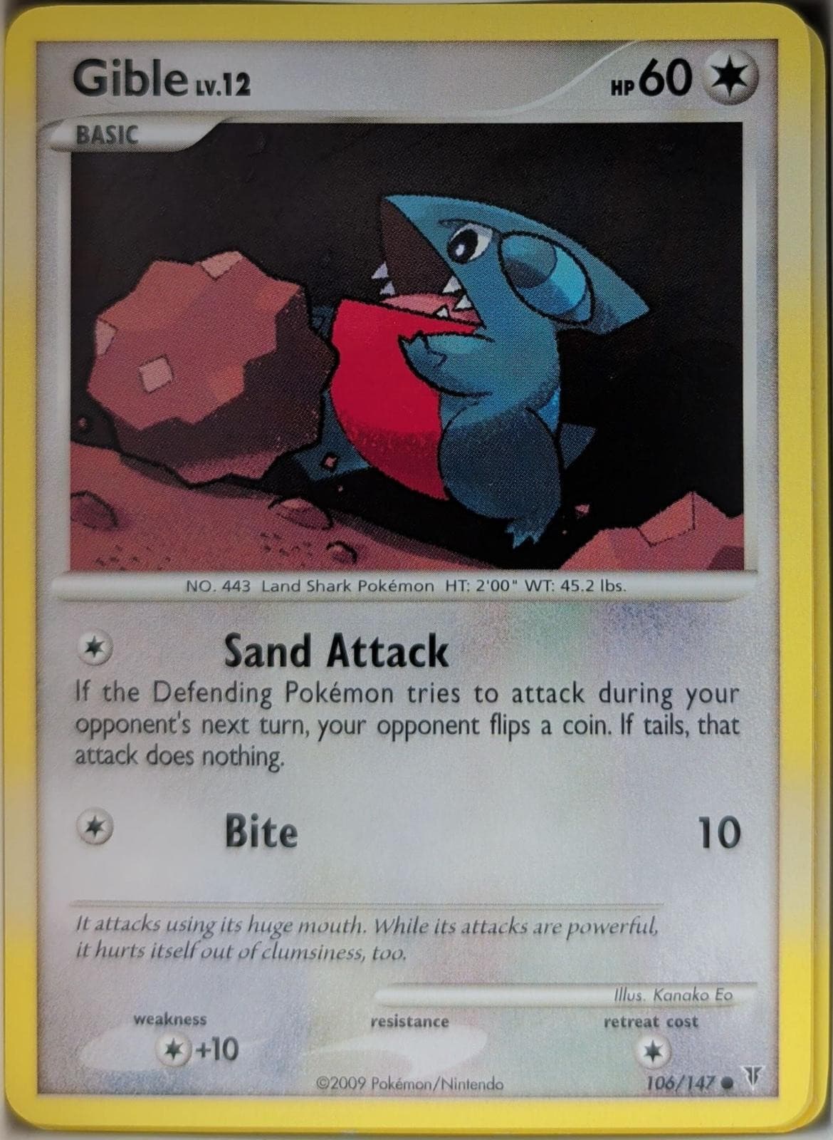 Gible 106/147 Common Supreme Victors Pokemon Lightly Played