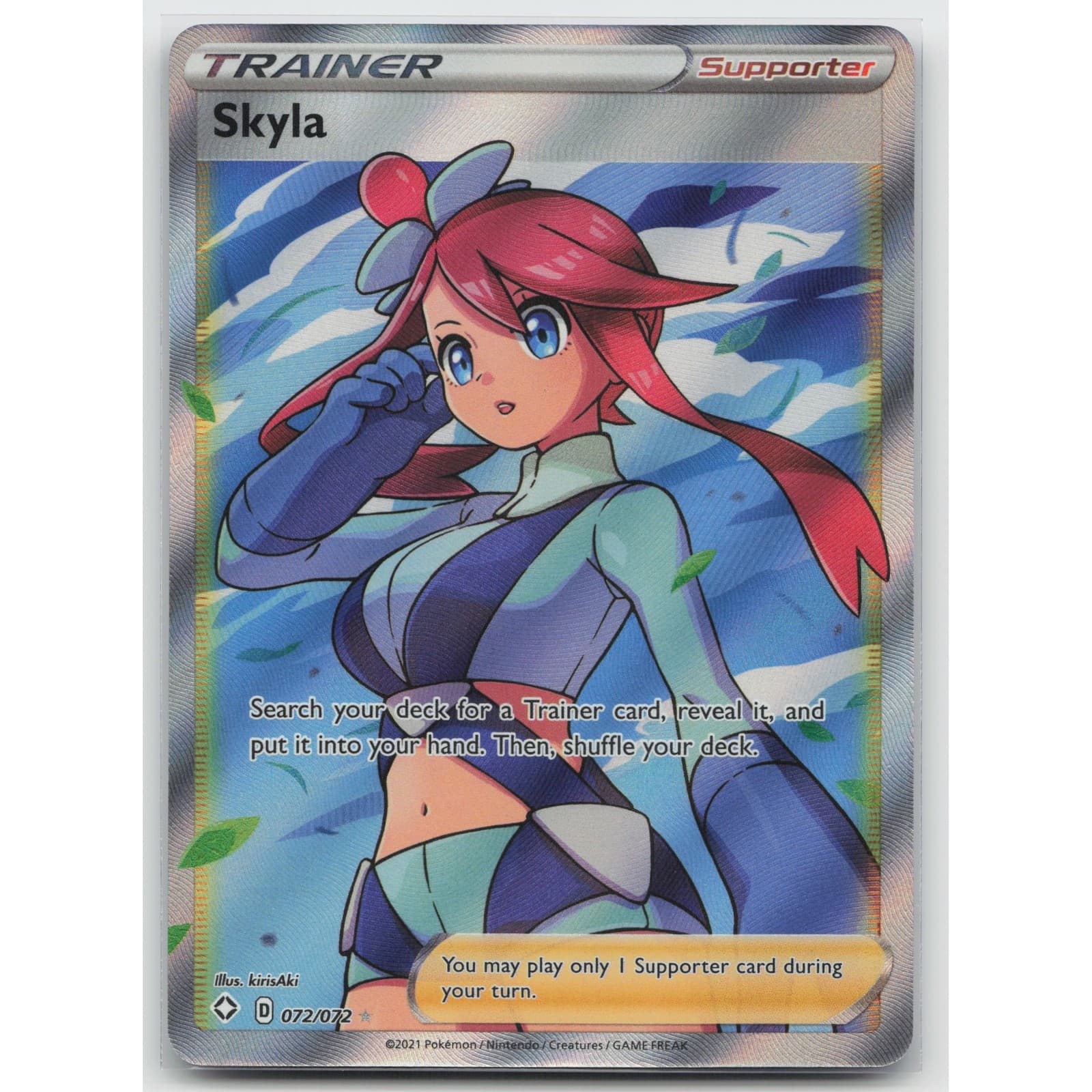 Skyla Holo Shining Fates 072/72 Ultra Rare NM Pokemon