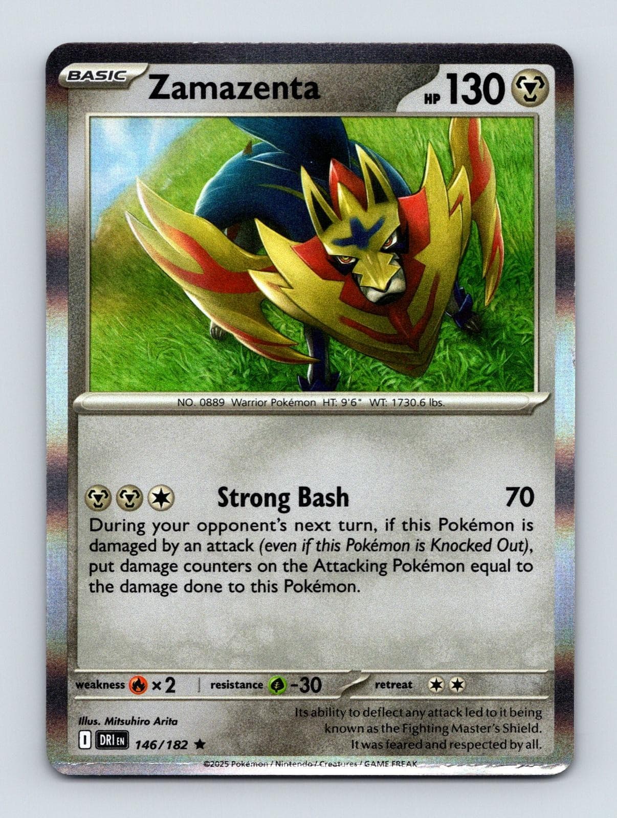 Zamazenta 146/182 Rare Destined Rivals Pokemon Holo Near Mint