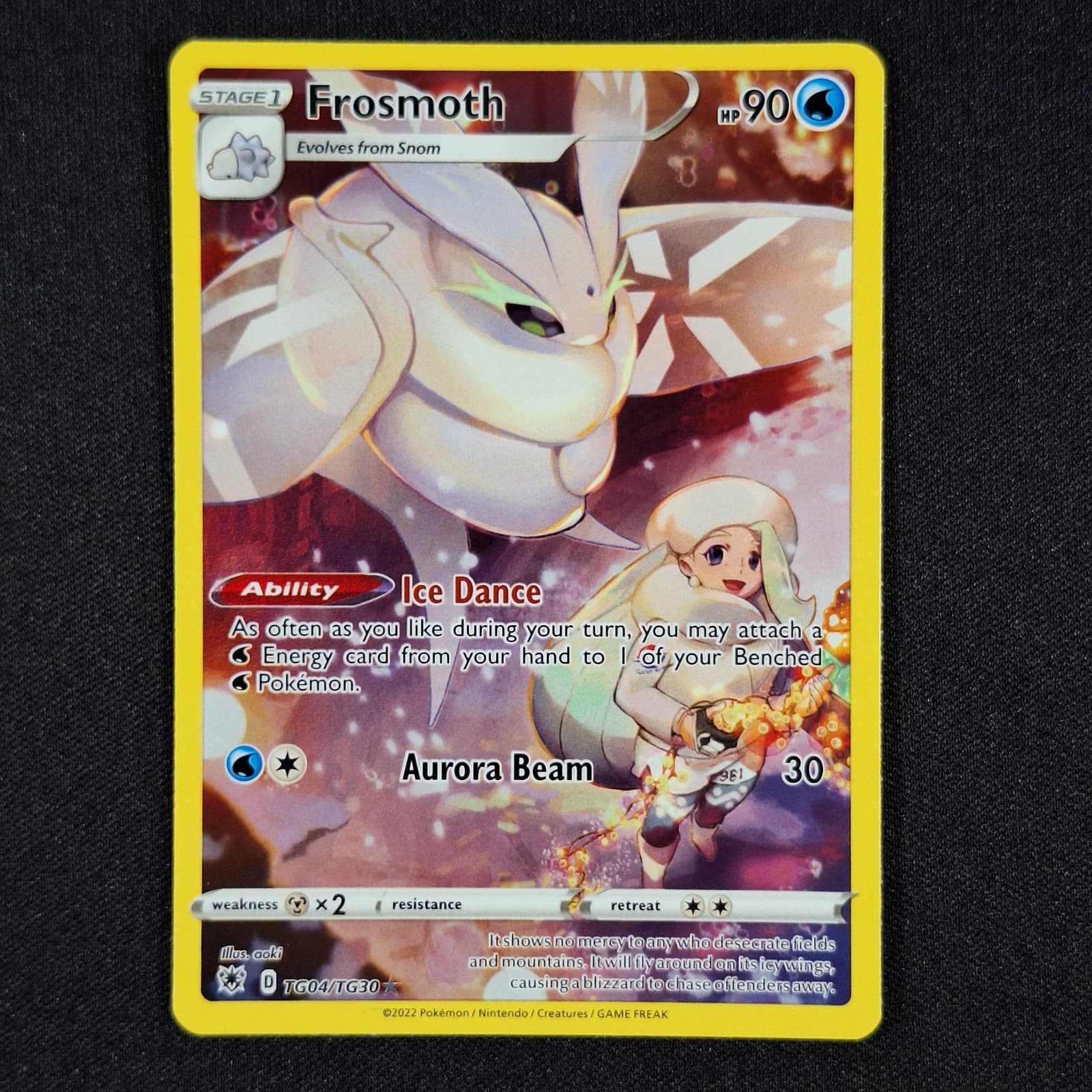 Pokemon TCG Sword Shield Astral Radiance Frosmoth TG04/TG30 Trainer Gallery LP