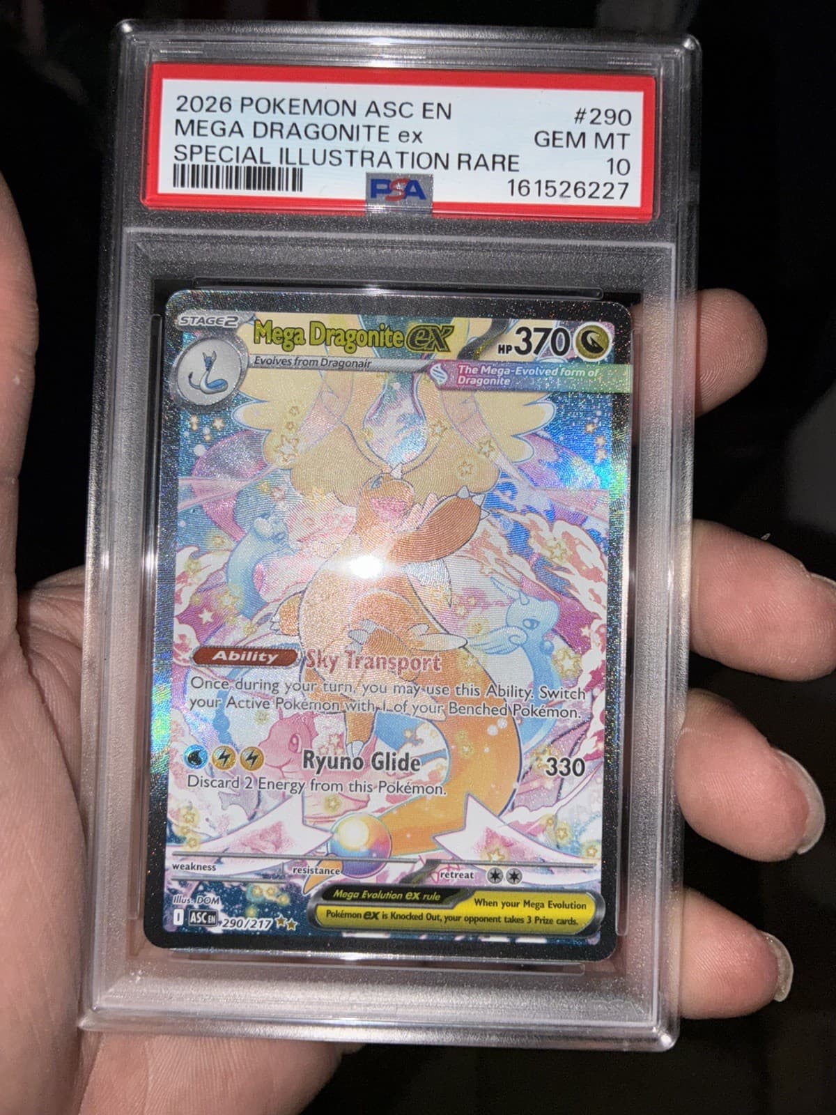 2026 POKEMON ASC EN-ASCENDED HEROES #290 MEGA DRAGONITE EX PSA 10