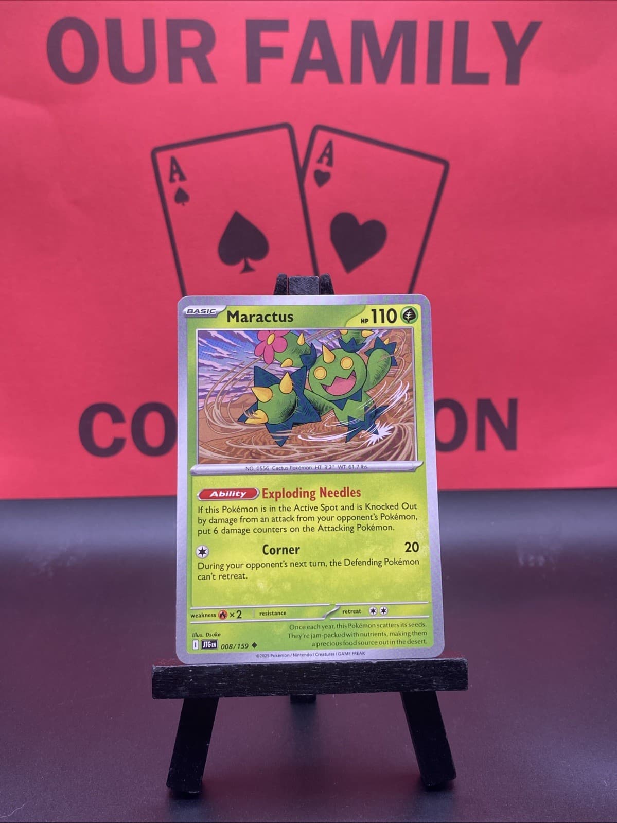 Maractus 008/159 Journey Together Pokemon TCG Regular Uncommon 2025 NM
