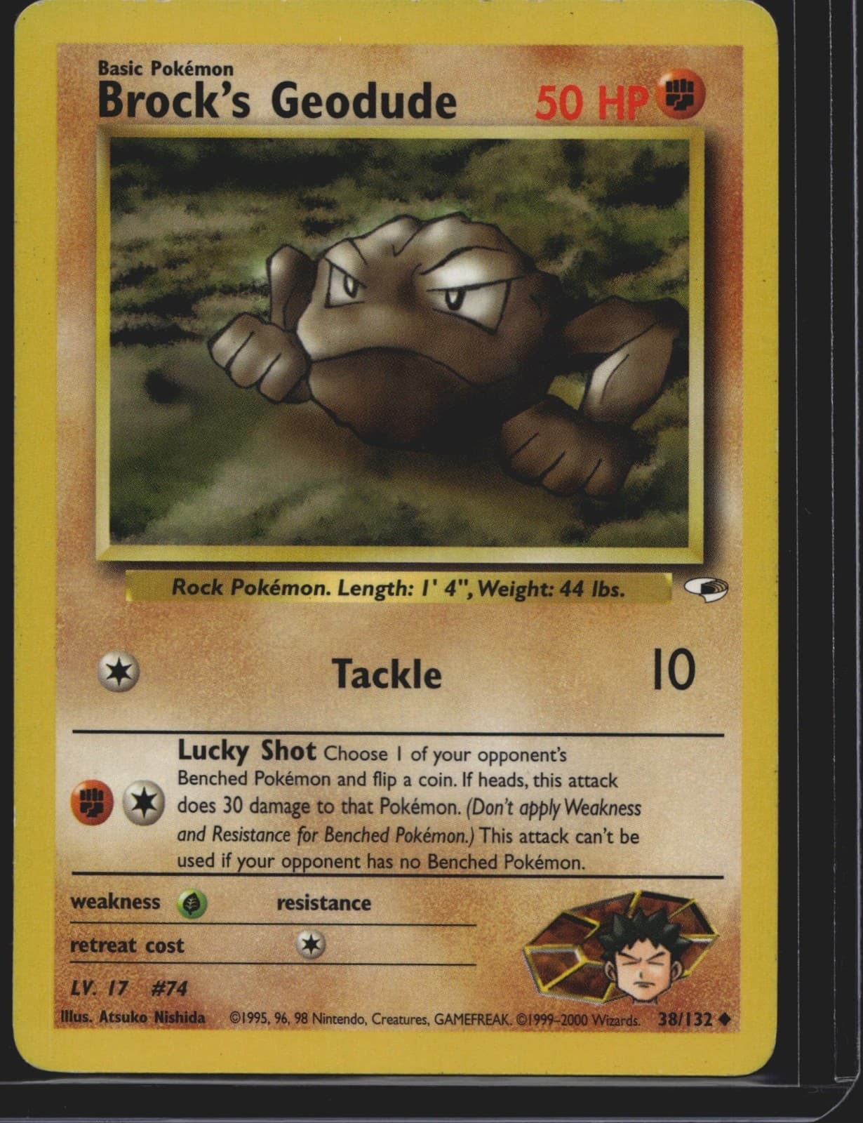 Pokémon TCG Gym Heroes Brock's Geodude 38/132 LP-MP