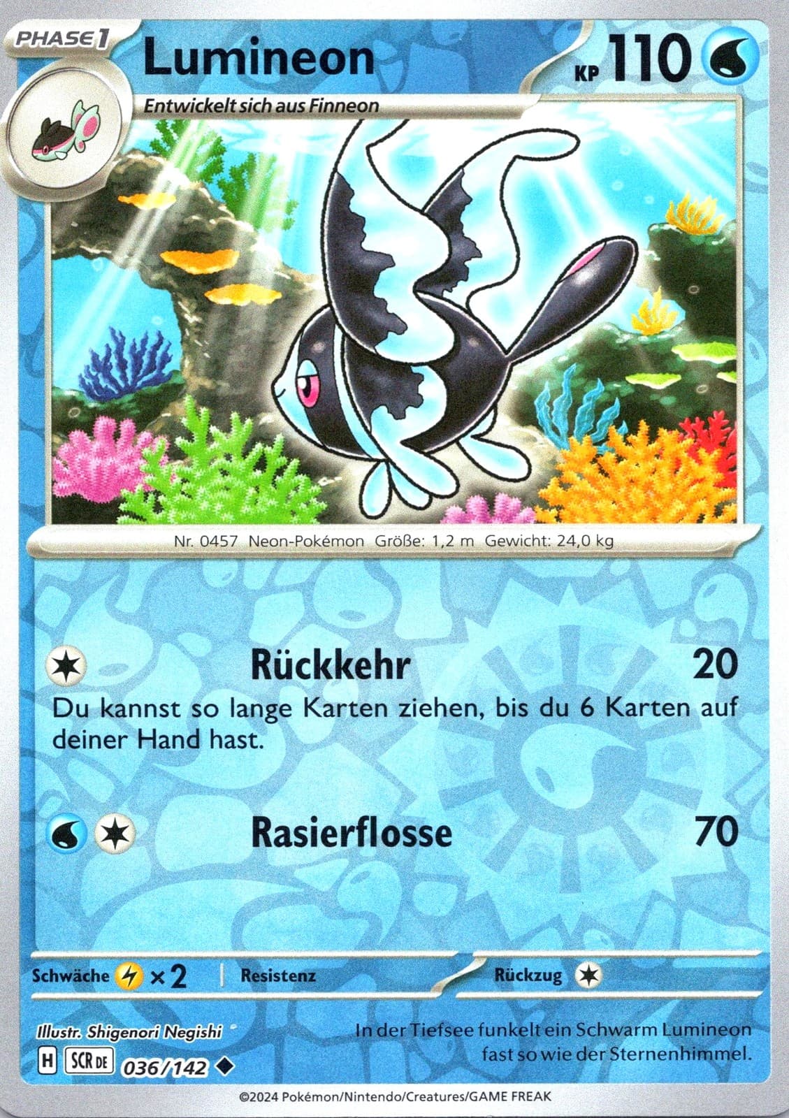 Pokémon Lumineon Stellarkrone #36/142 🇩🇪