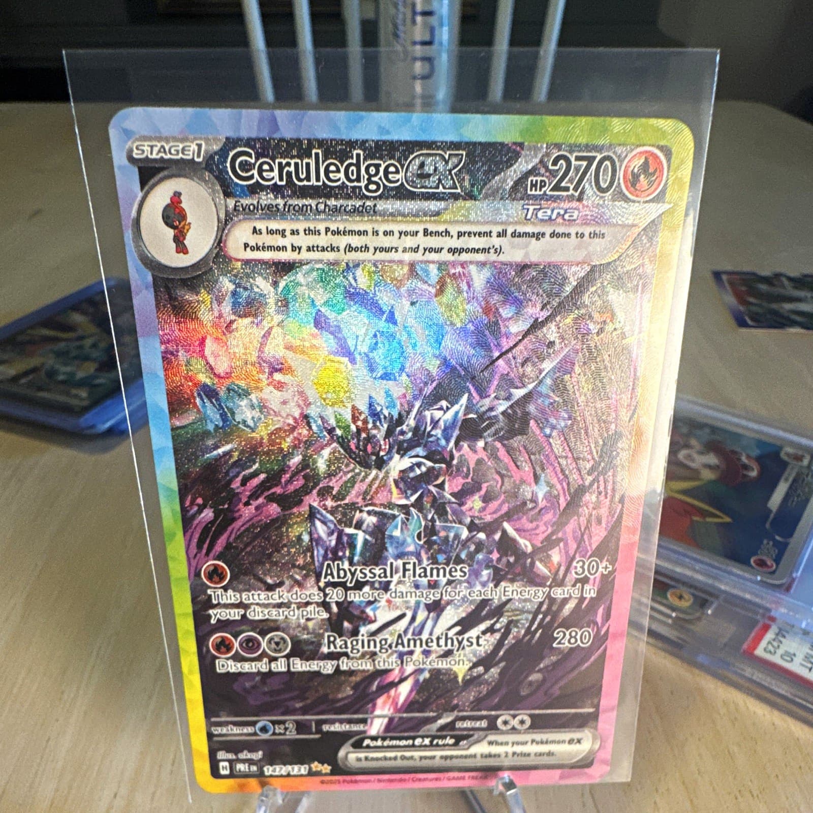 The Pokémon Company Ceruledge ex 147/131 SV: Prismatic Evolutions SIR Holo EN