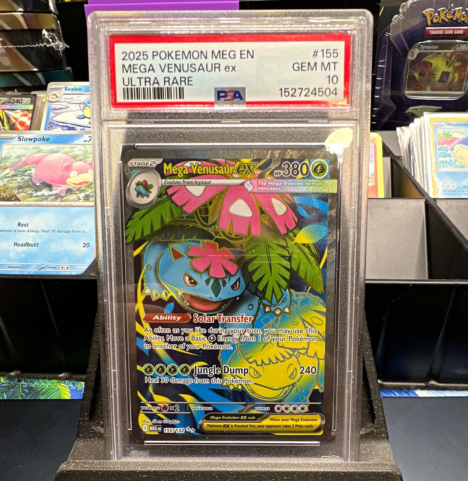 Pokemon TCG Mega Venusaur ex 155/132 ME01 Holo Ultra Rare English PSA 10
