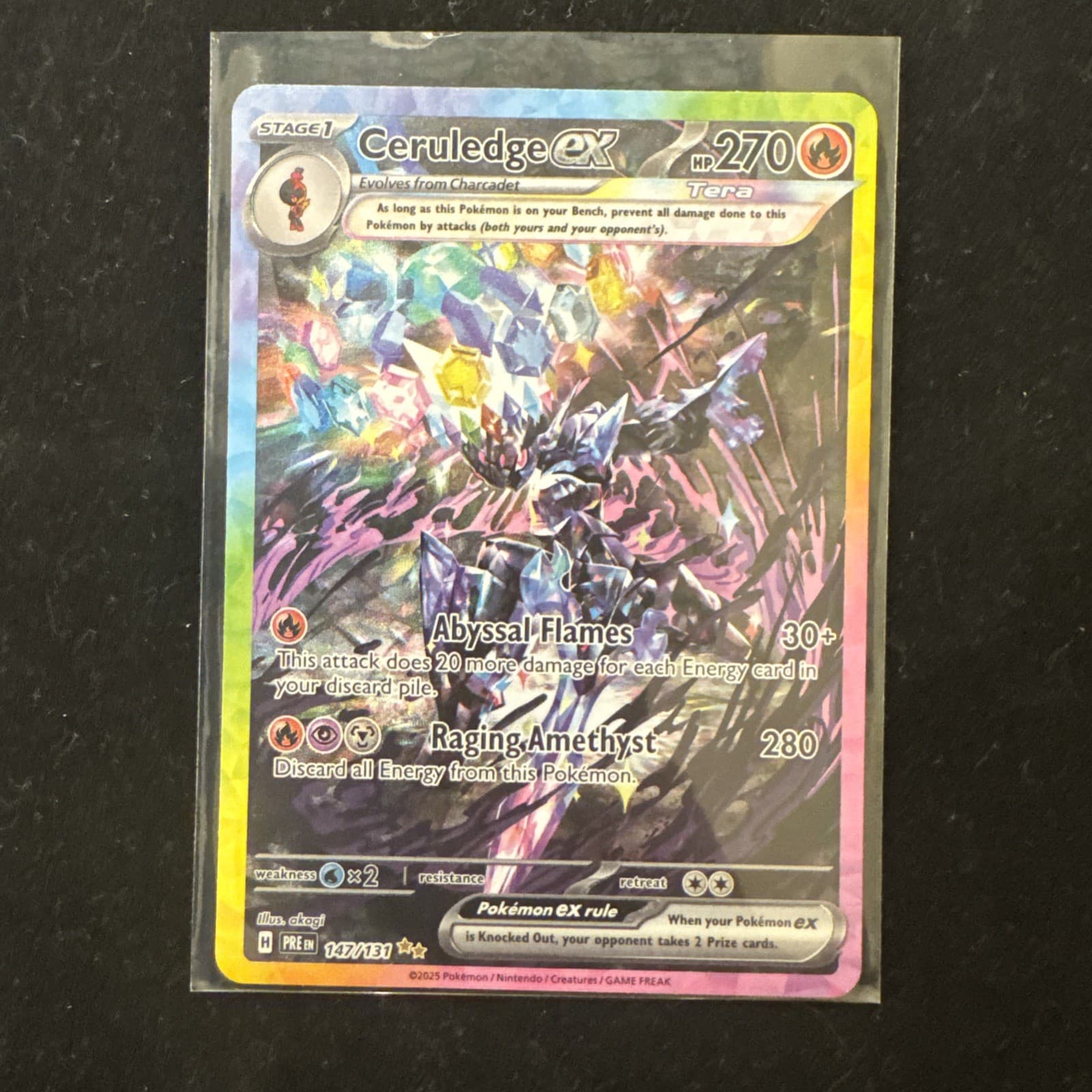 Ceruledge ex 147/131 Sv: Prismatic Evolutions Holo