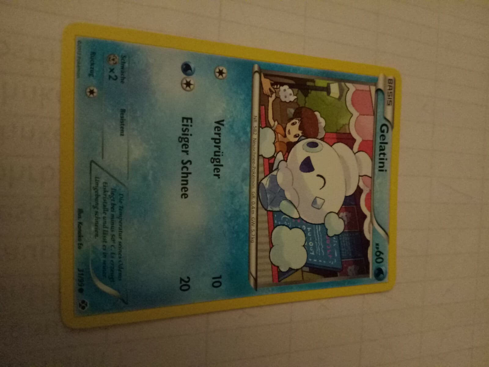 Pokemon Schwarz&Weiss - Kommende Schicksale 31/99 - Gelatini Deutsch