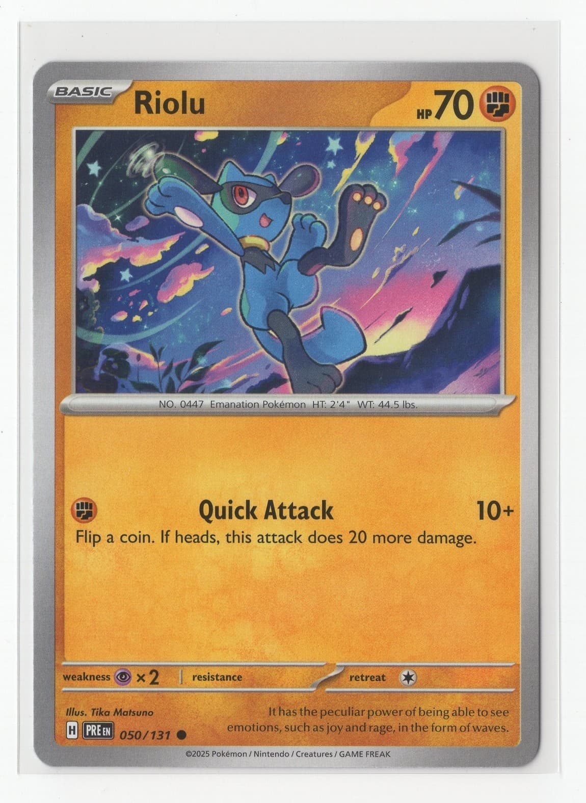 Pokemon Prismatic Evolutions - 050/131 Riolu