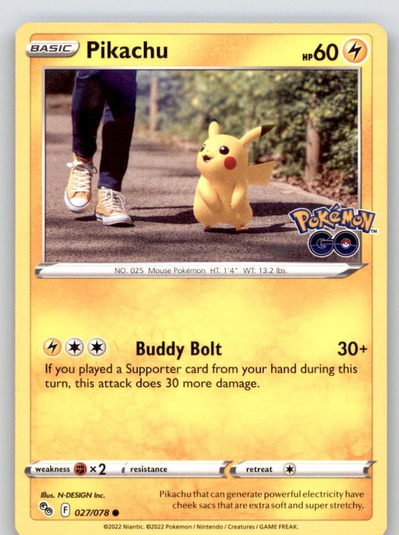 Pikachu (27) 027/078 Pokemon GO